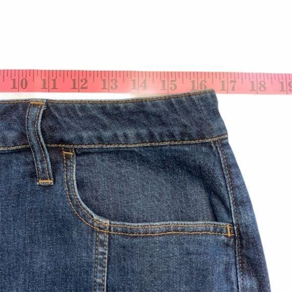 NWT Madewell Size 31 Denim Jean Button Front Straight Mini Skirt Pfeiffe… - Picture 11 of 15